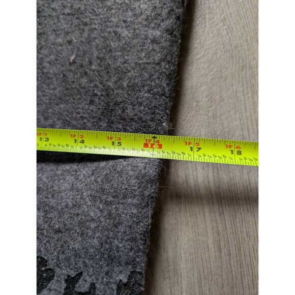 Appenzeller Switzerland Gray Felt Tote Bag  Dual Handles Zipper Closure - Picture 8 of 9